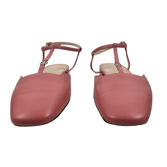 Gucci Double GG T Strap Patent Leather Ballet Flat Pink Size 39.5 - Picture 5 of 15